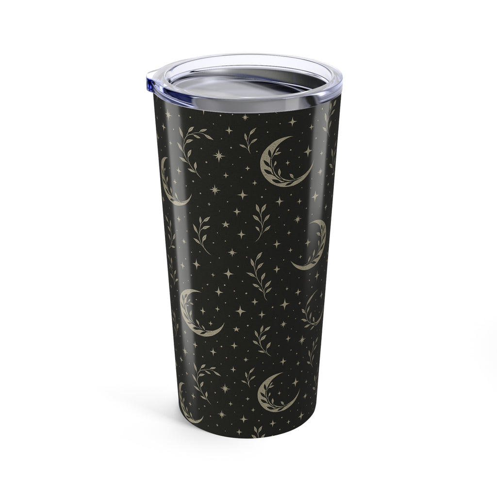 Moon & Vines 20oz Tumbler — Celestial Floral Stainless Travel Mug