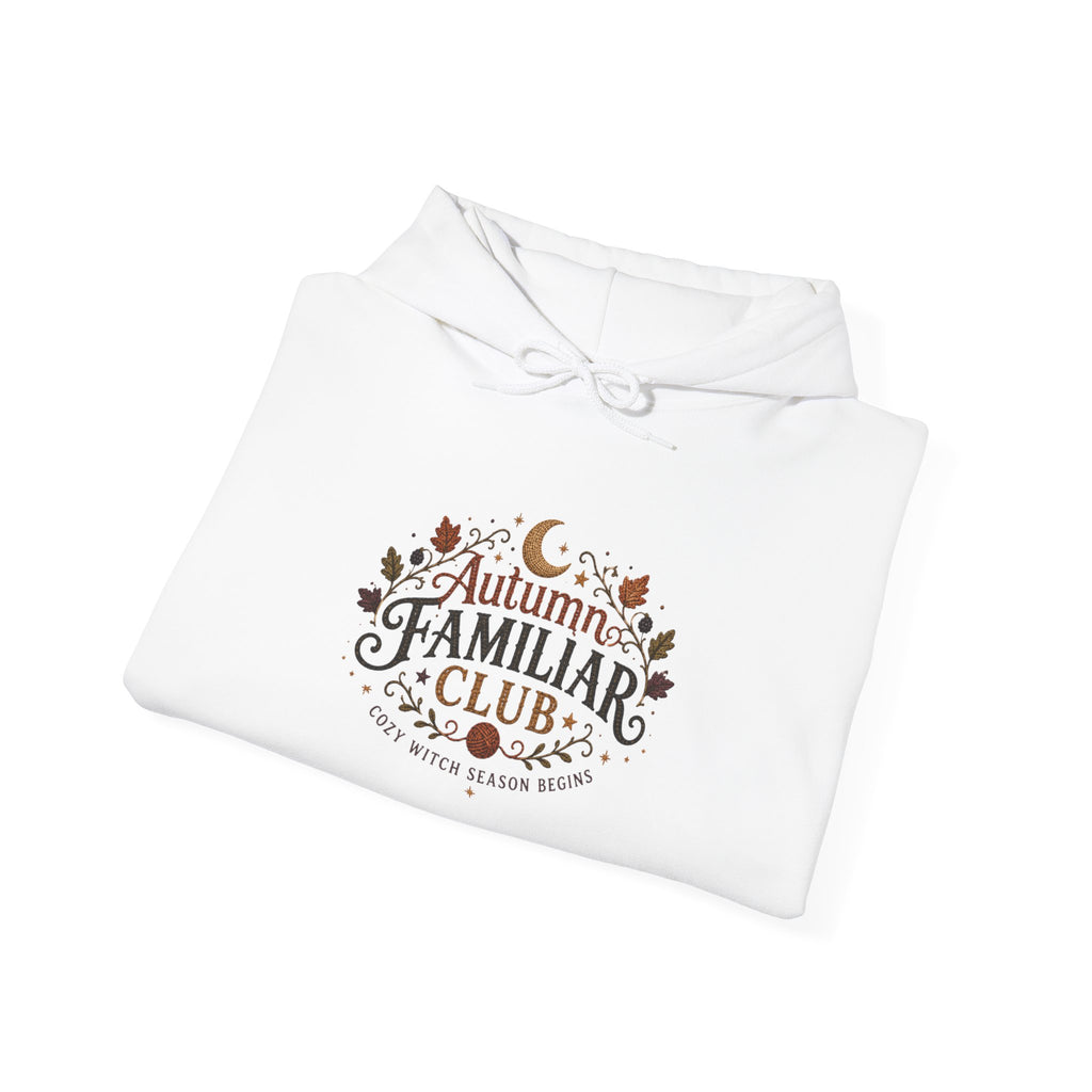 Familiar Club Hoodie — Autumn Cats & Pumpkins Cozy Fall Sweatshirt