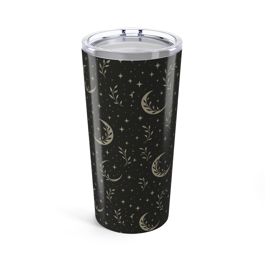 Moon & Vines 20oz Tumbler — Celestial Floral Stainless Travel Mug