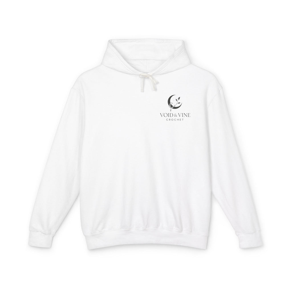 Moon & Bloom Hoodie — "Even the Void Blooms for You" Floral Crescent Crescent Moon Hoodie