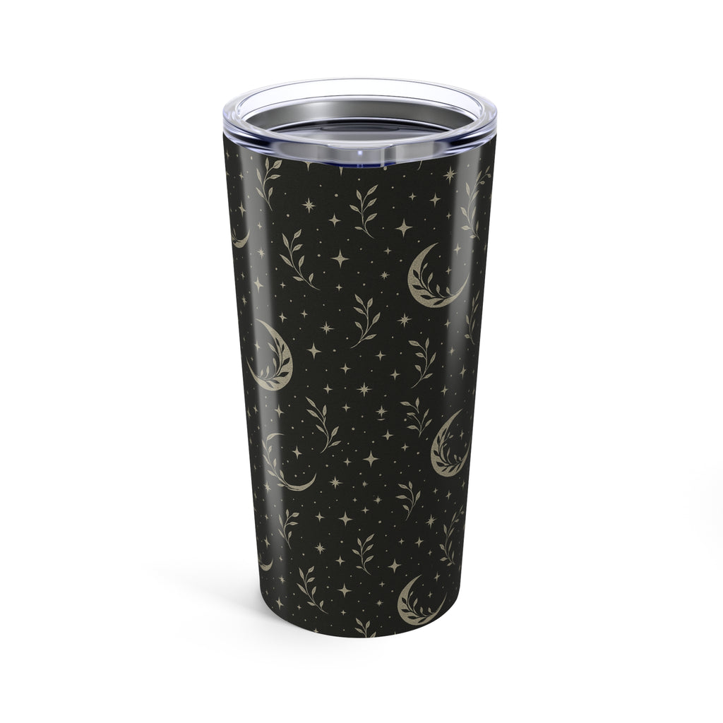 Moon & Vines 20oz Tumbler — Celestial Floral Stainless Travel Mug