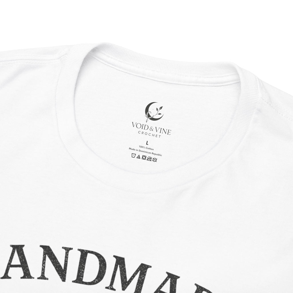 Handmade Is My Love Language T-Shirt — Craft Lover Tee with Heart