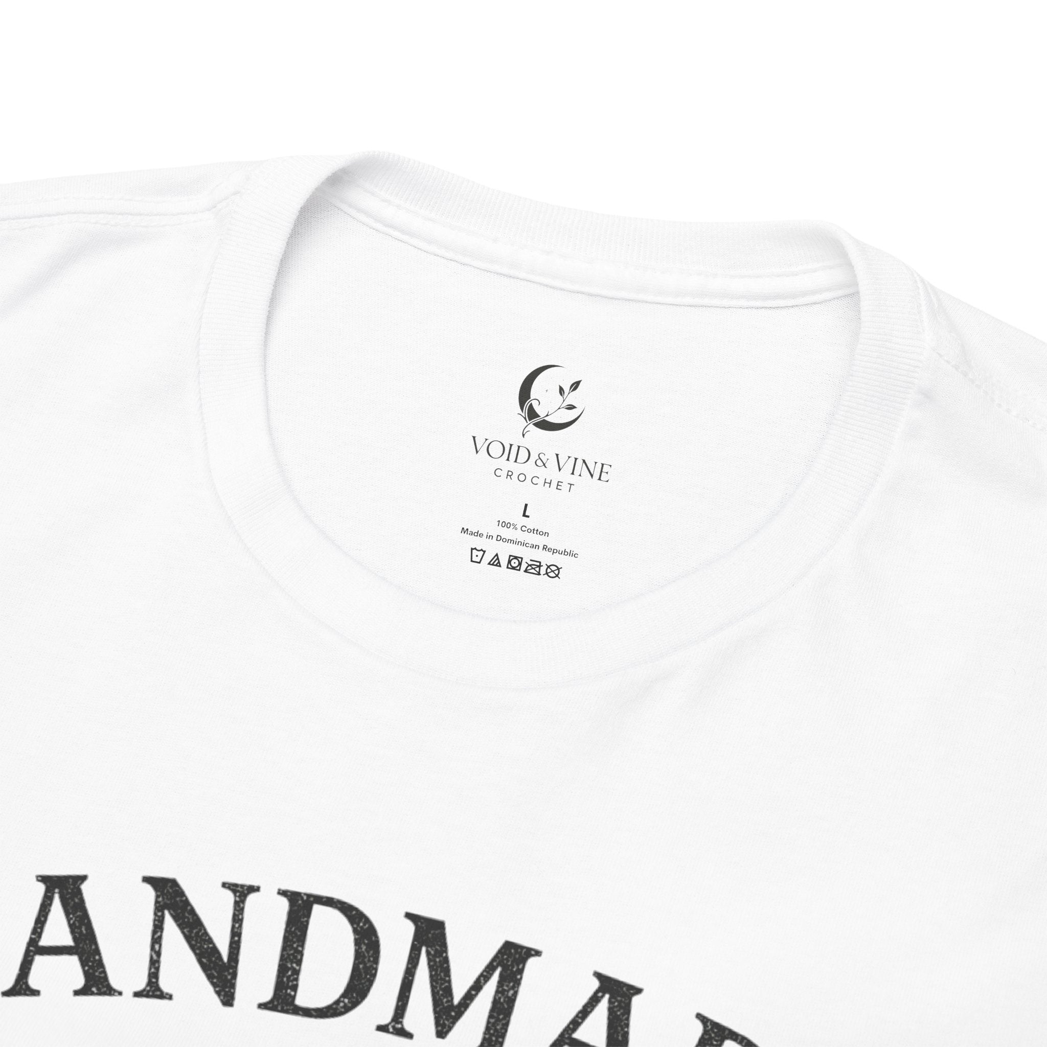 Handmade Is My Love Language T-Shirt — Craft Lover Tee with Heart